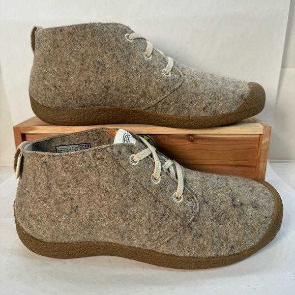 Keen Mosey Wool Chukka Boots Taupe Felt/Birch 1026806 Men’s Size 10.5 - Picture 2 of 9